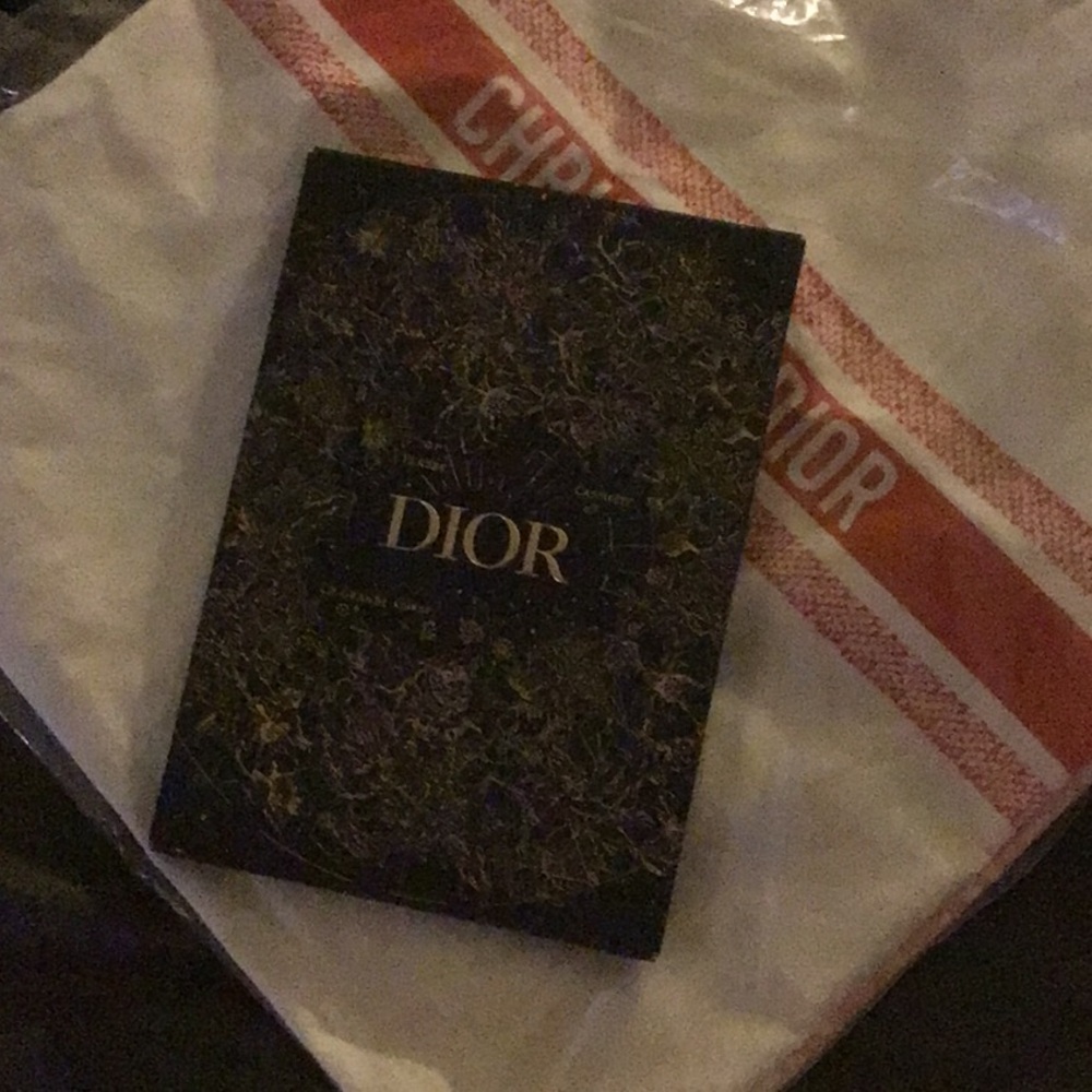 Dior notebook in original packaging.